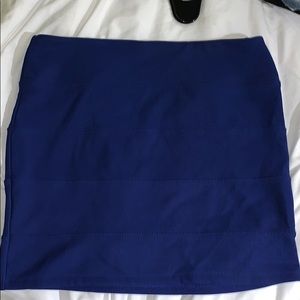Blue mini skirt